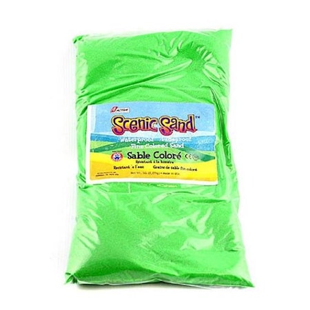 Scenic Sand Scenic Sand 4557 Activa 5 lbs Bag of Colored Sand; Light Green 4557